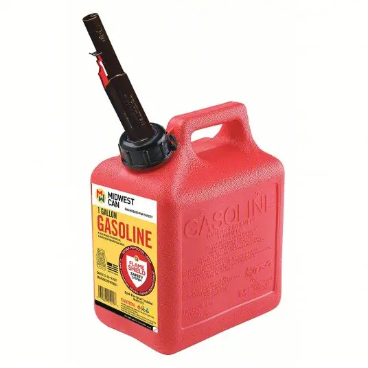 1-Gallon Red Portable Fuel Container with Self-Dispense Feature