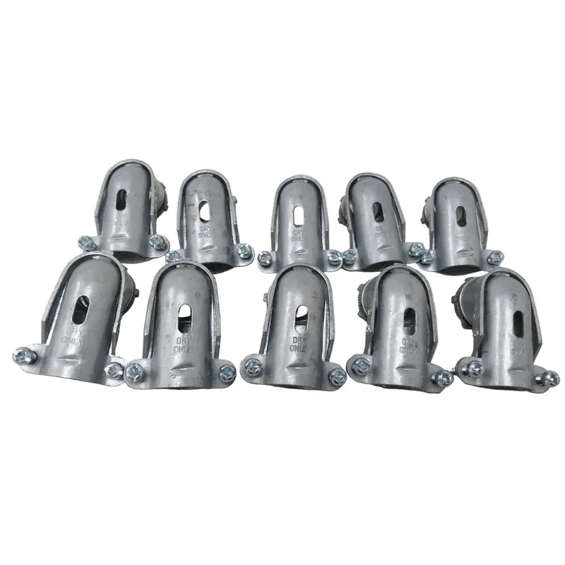 10-Pack 1/2-Inch 90-Degree Squeeze-Type Flexible Conduit Connectors – Open-Box