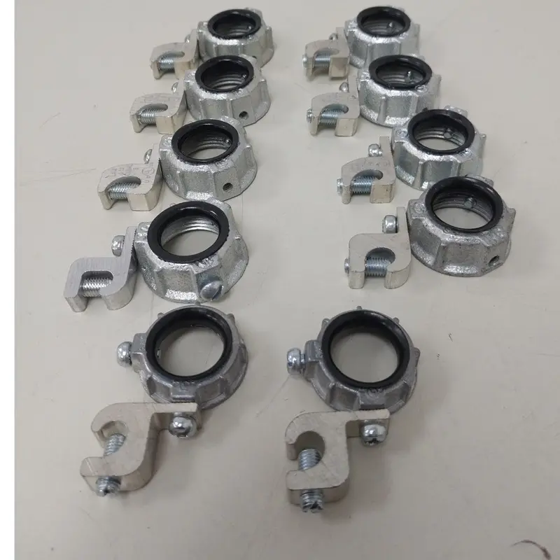 10-Pack 3/4-Inch Zinc-Plated Grounded Insulated Metallic Grounding Bushings