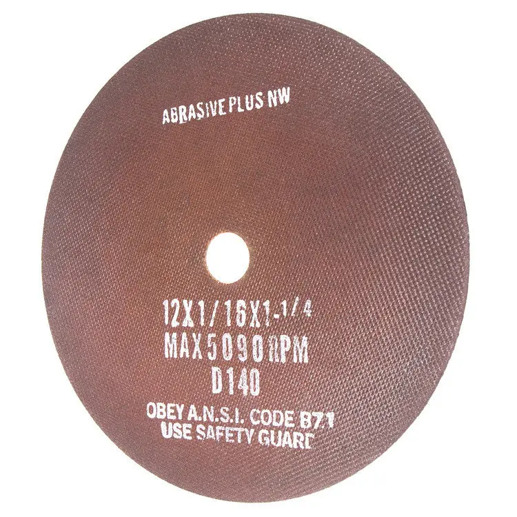 12-Inch Cut-Off Grinding Wheel – 1-1/4″ Arbor, 1/16″ Thickness