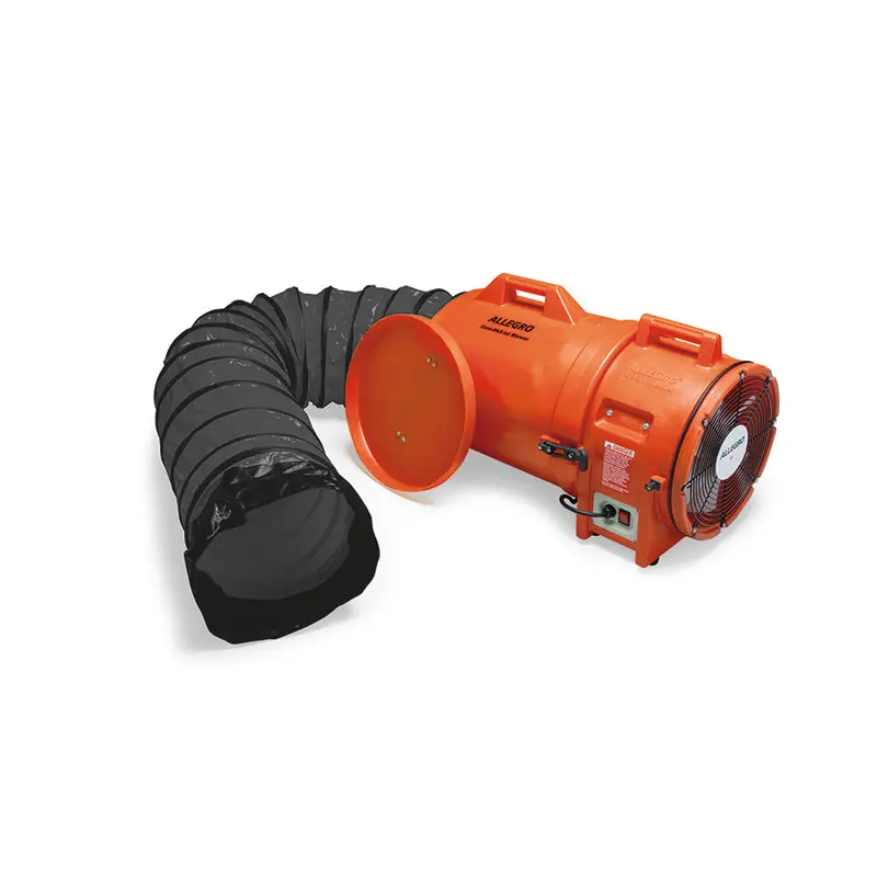 12-Inch Explosion-Proof Axial Plastic Blower – EX Rated with Canister & Duct