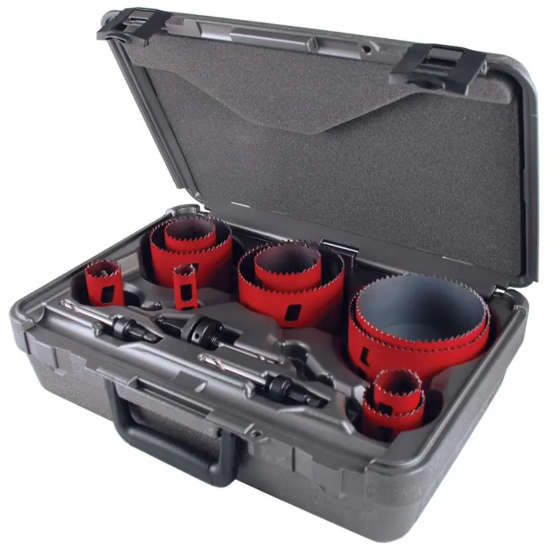 13-Piece Master Electrician’s Bimetal Hole Saw Set