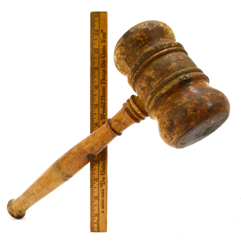 14-Inch Turned Hardwood Mallet – Solid Primitive Woodworker’s Hammer with Full-Grain Handle