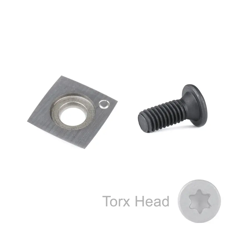 15×15×2.5mm Carbide Insert Knife with Mounting Screw – Titan Lux Cut Compatible