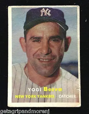 1957 Topps #2 Yogi Berra Yankees Baseball Card – Hall of Fame Vintage