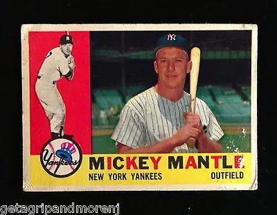 1960 Topps #350 Mickey Mantle Yankees Card – Hall of Fame Icon