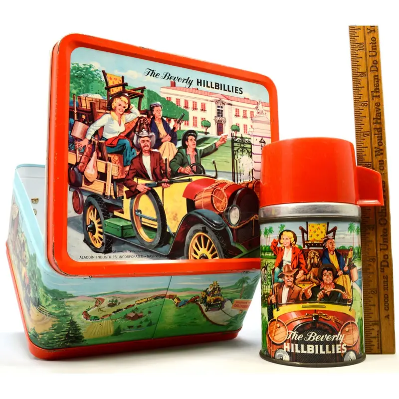 1963 Beverly Hillbillies Lunchbox & Thermos Set by Aladdin — Excellent Condition