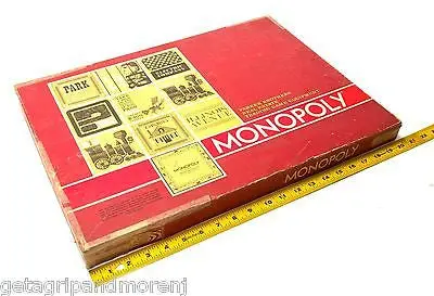 1964 Parker Brothers Monopoly Real Estate Board Game – Complete Set, Good Vintage Condition