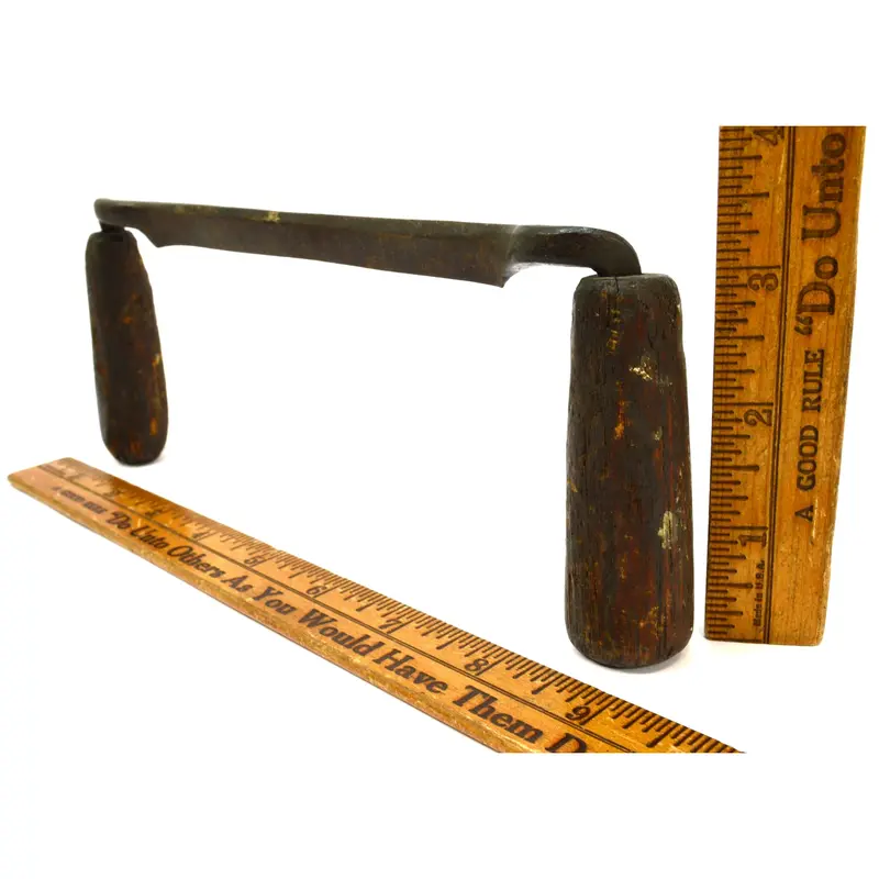 19th-Century Unbranded Mini Draw Knife – 5.25″ Blade, Compact Spokeshave Style