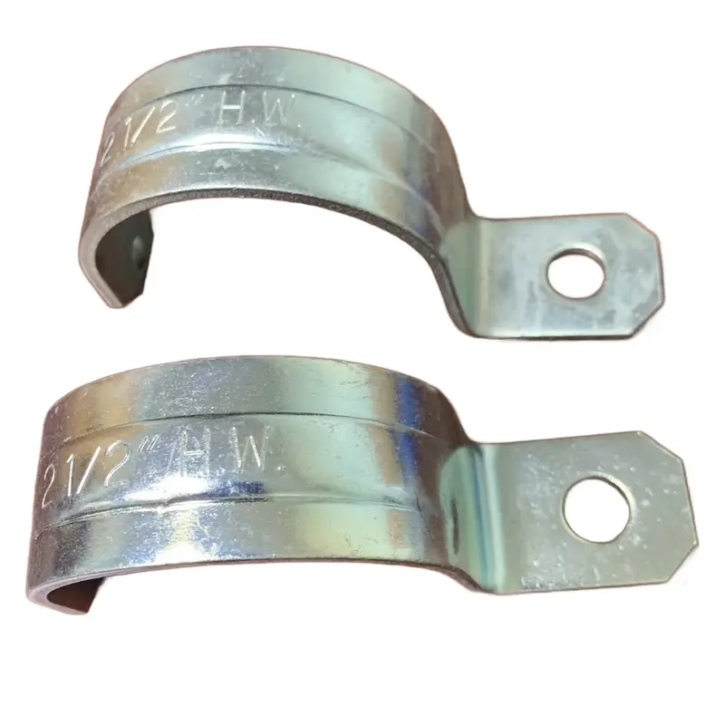 2.5″ Single-Hole Heavy-Duty EMT Pipe Strap – Pack of 2, Open-Box