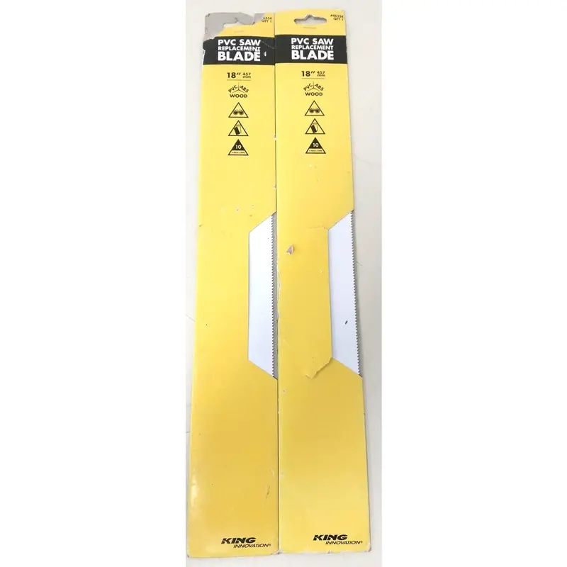 2 King Innovation 46334 PVC/ABS Pipe Saw Blades – 18-Inch Replacement