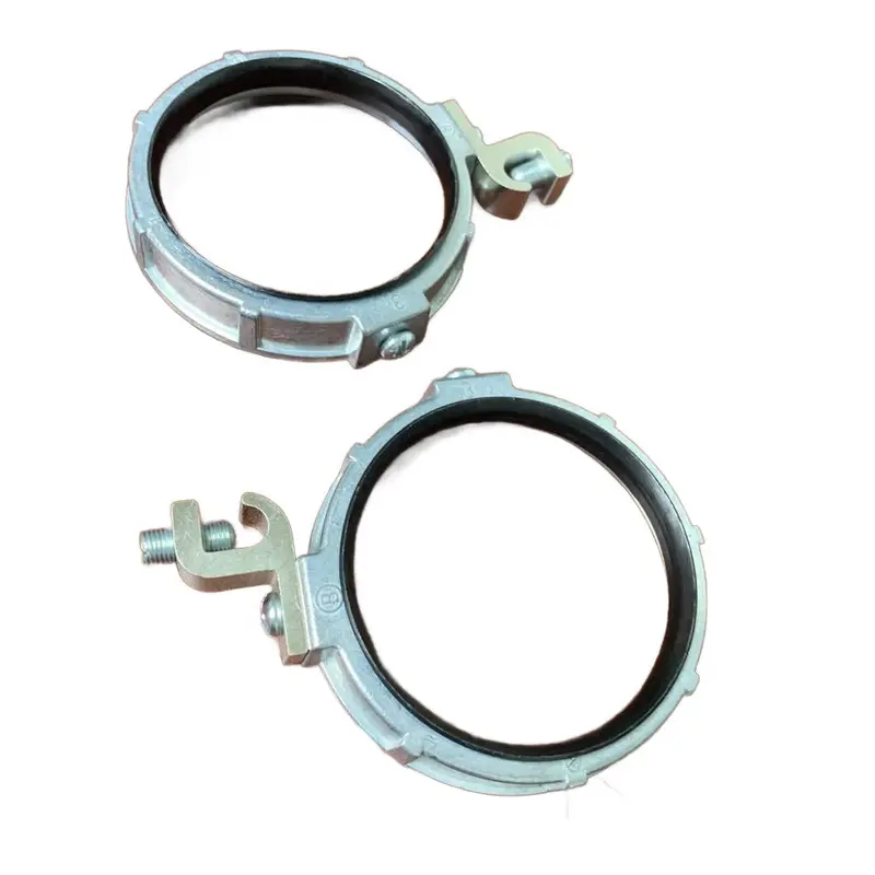 2-Pack Bridgeport 389-CD 3.5-Inch Insulated Grounding Bushings – Zinc Plated, 1/0 Size