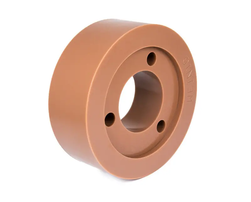 2″-Wide Brown Rubber Feed Wheel Tire — 5-1/2″ Diameter