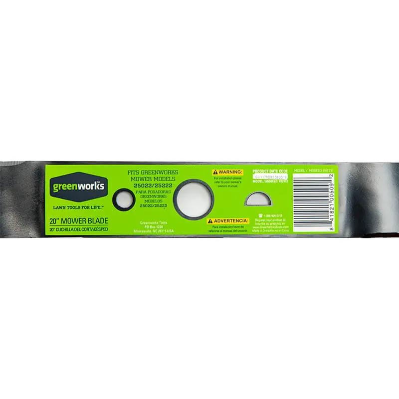 20-Inch Standard Lawn Mower Replacement Blade