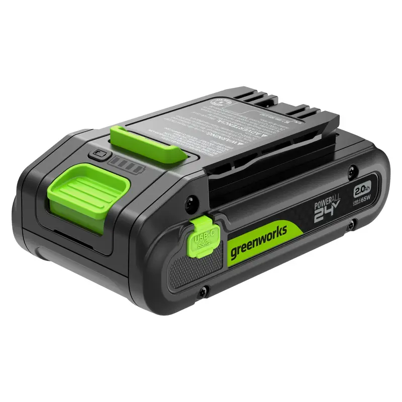 24V 2.0Ah Lithium-Ion Battery – Built-in USB-C Port for Device Charging