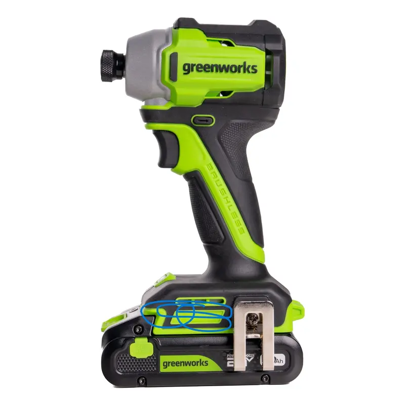 24V 3 Series 1/4-Inch Brushless Impact Driver Kit — 1900 in-lbs, 2x 2.0 Ah USB-C Batteries & 30W Fast Charger