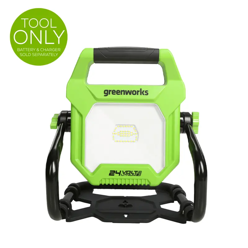 24V LED Work Light – 2000-Lumen AC/DC Rechargeable Task Lamp