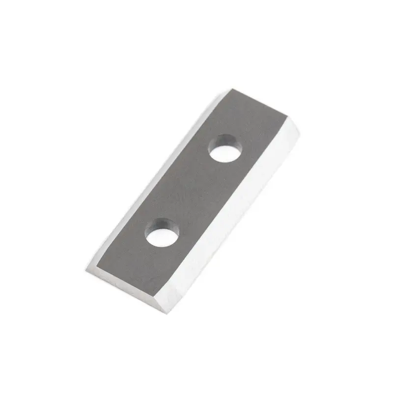 30×12×2.5 mm Two-Edge Carbide Blade with Dual Holes and 5° Beveled Corners