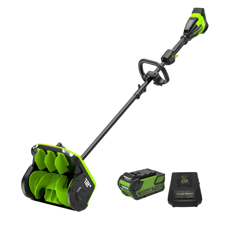 40V 12″ Snow Shovel with Directional Vanes – Includes 4.0Ah Battery & Charger
