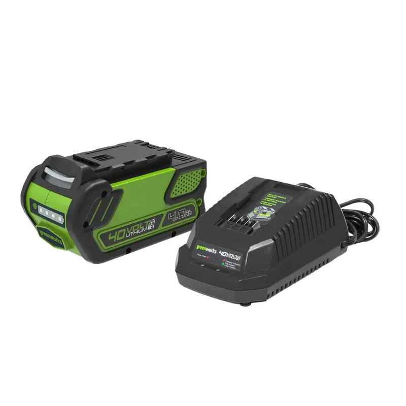 40V 4.0Ah High-Capacity Lithium-Ion Battery and Charger Set