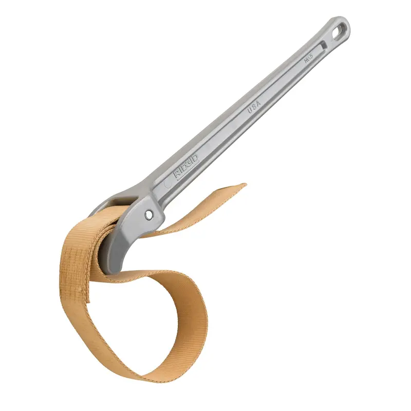 #5 Aluminum Strap Wrench – 7-Inch Max OD for Medium-Diameter Pipes