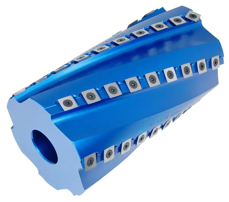 6-Row Spiral Cutterhead – 100mm Centerline × 125mm OD