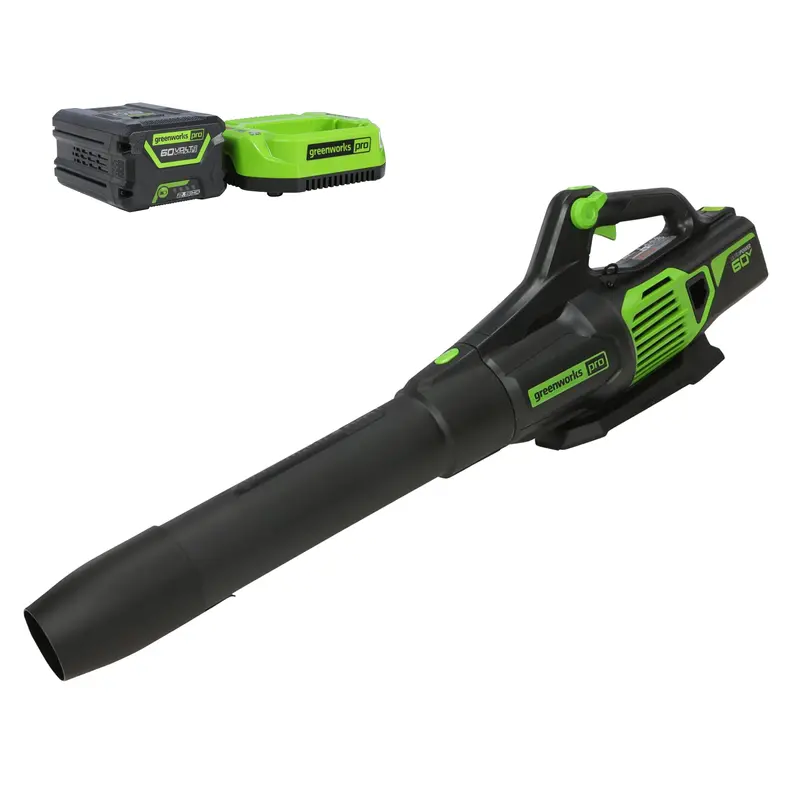 60V Cordless Leaf Blower – 610 CFM / 130 MPH with 2.5Ah Battery & Charger