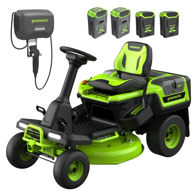 60V CrossoverT 30″ Riding Lawn Tractor with Dual 8.0 Ah + Dual 4.0 Ah Batteries and 600W Charger