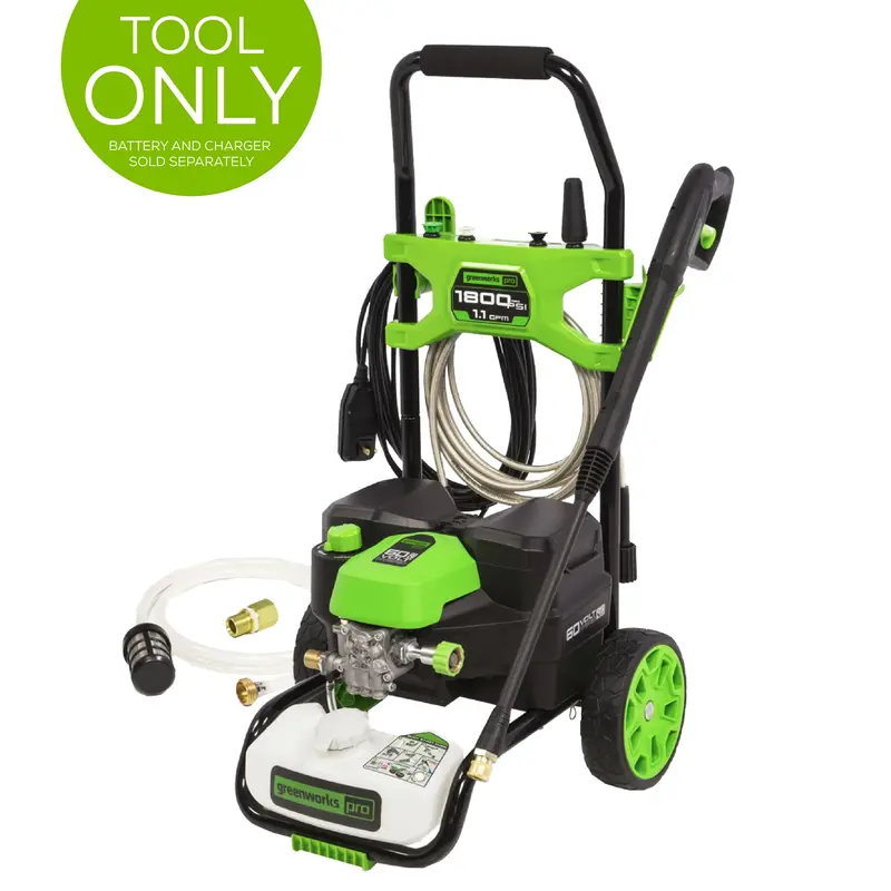60V Hybrid Pressure Washer – 1800 PSI (Bare Tool, No Battery or Charger)