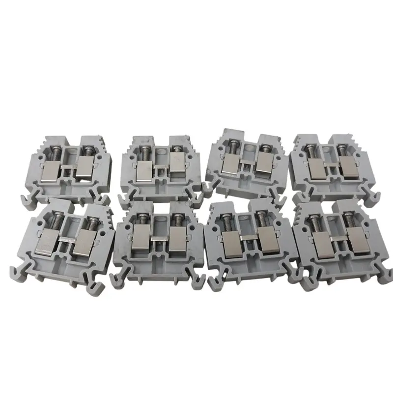 8-Pack Allen-Bradley 1492-W10 Gray Plastic End Anchors & Brackets – Open Box