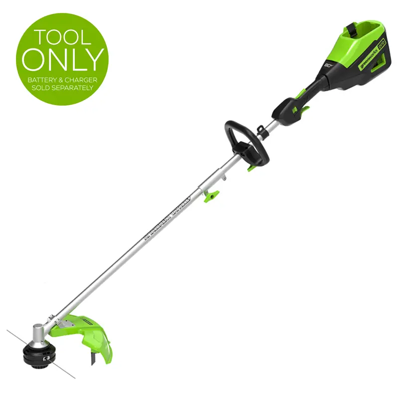 80V 16″ String Trimmer with Integrated Edger Attachment – Tool Only