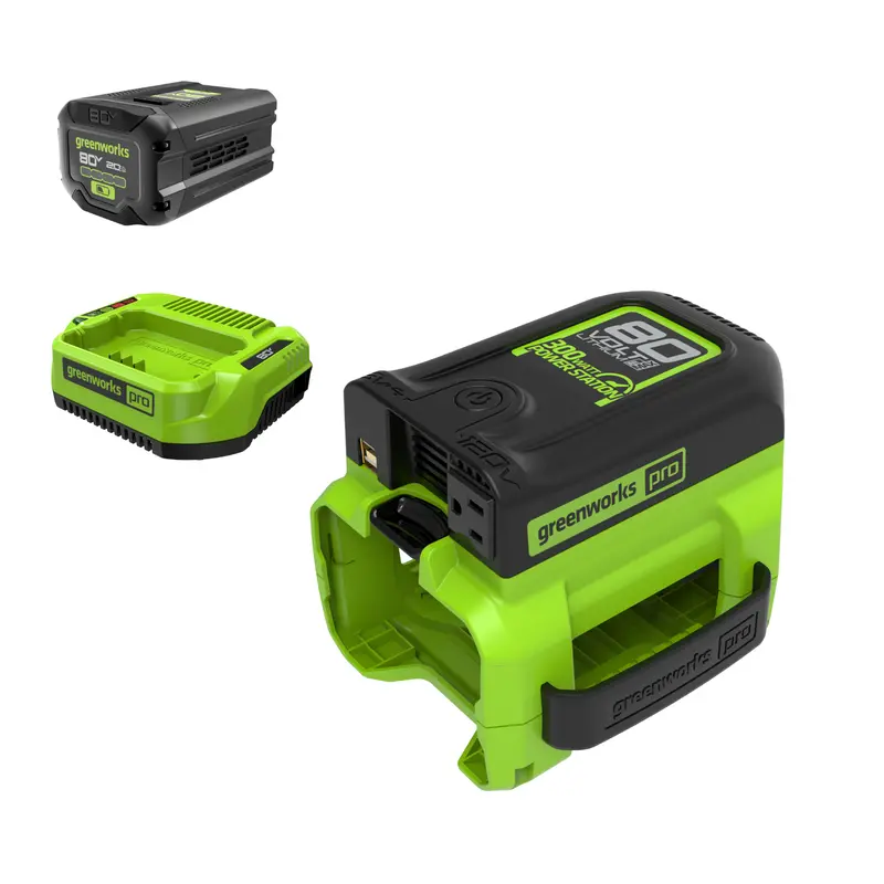 80V 300W Cordless Power Inverter — Includes 2.0 Ah Battery & Charger