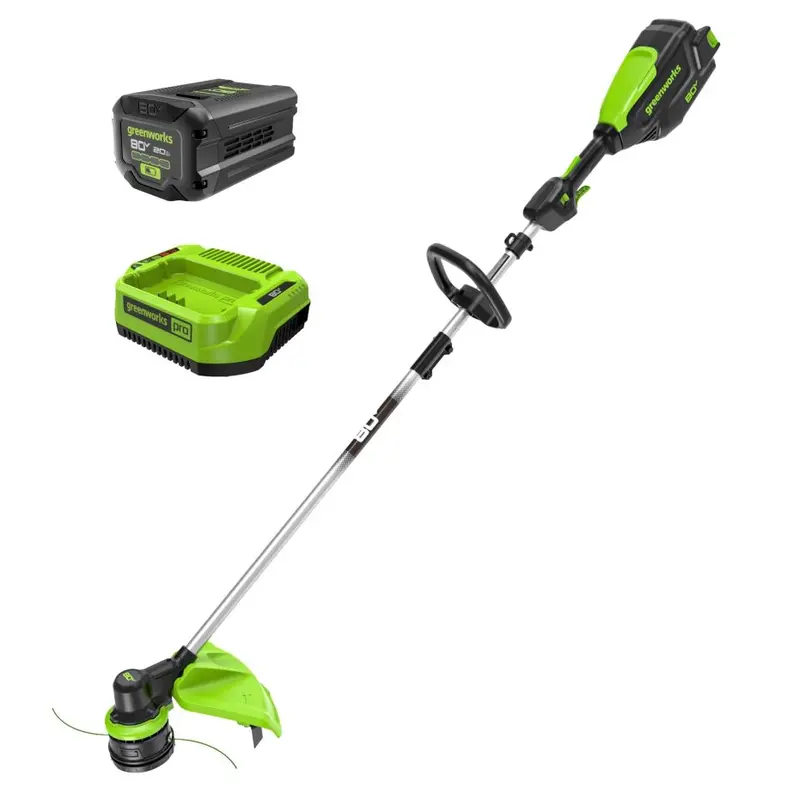 80V Cordless Front-Mount String Trimmer — 16-Inch, Includes 2.0Ah Battery & Charger