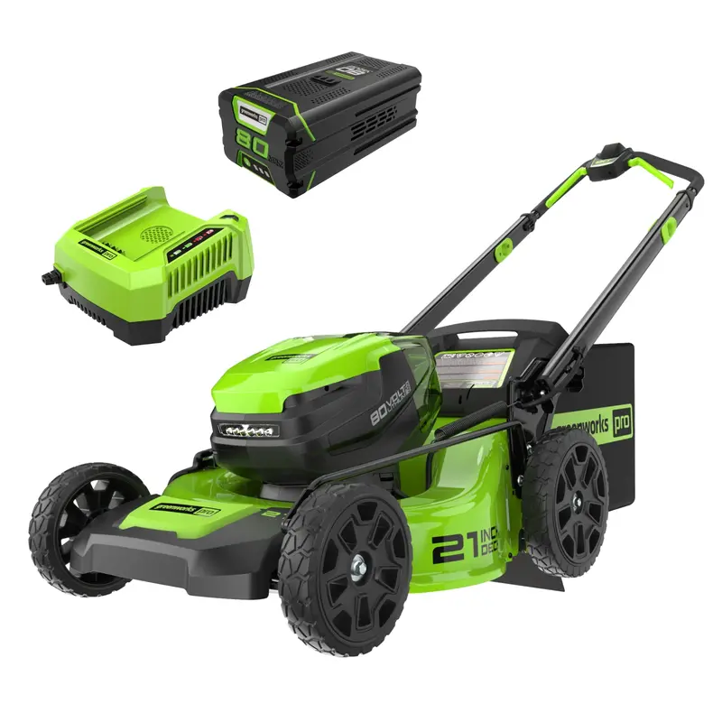 80V GEN2 21″ 4-in-1 Cordless Self-Propelled Lawn Mower – Auto-Switching, 4.0 Ah Battery & Charger