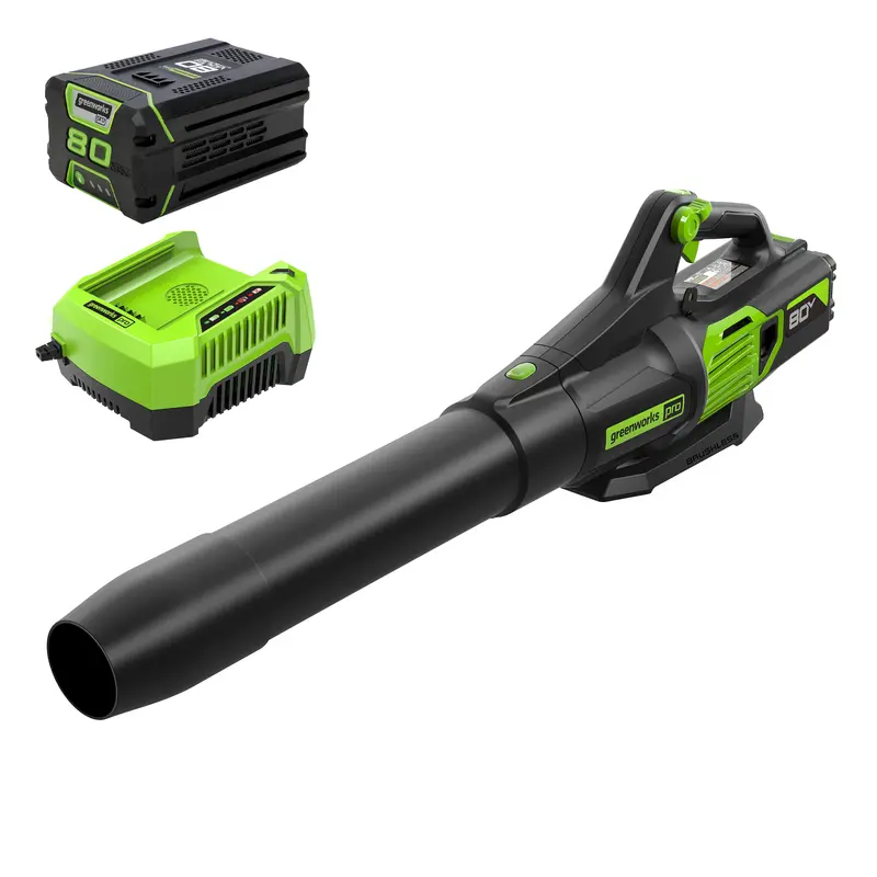 80V High-Performance Leaf Blower – 650 CFM, 145 MPH, Includes 2.0Ah Battery & Charger