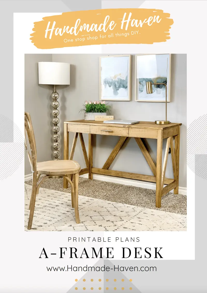 A-Frame Desk — Modern Minimalist Printable Desk Plans