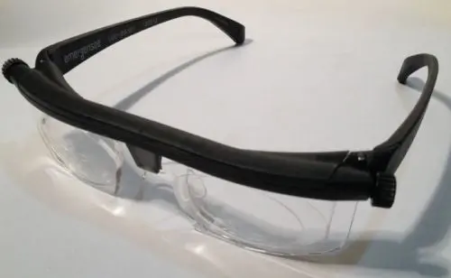 Adlens Emergensee Adjustable Emergency Eyeglasses – Black Fluid-Lens Design, Brand New