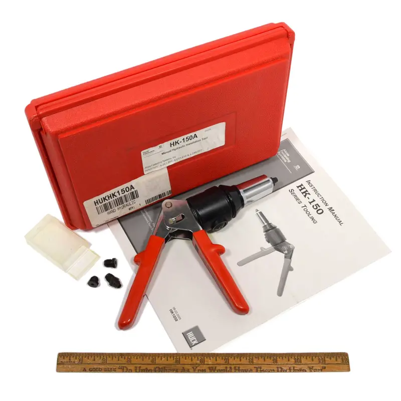 Alcoa-Huck HK-150A Manual Hydraulic Fastener Tool – New, Open-Case Industrial Grade