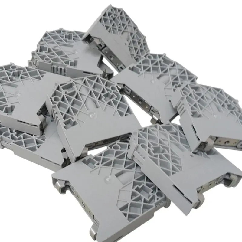 Allen-Bradley 1492 EAH-J35 Gray End Anchor Brackets – 10-Unit Pack, Open Box