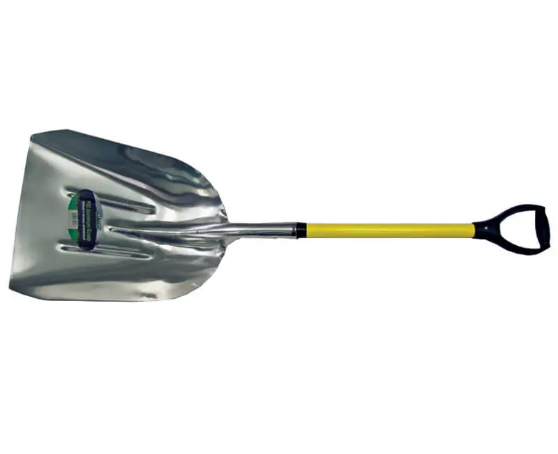 Aluminum Scoop #10 with D-Grip Fiberglass Handle