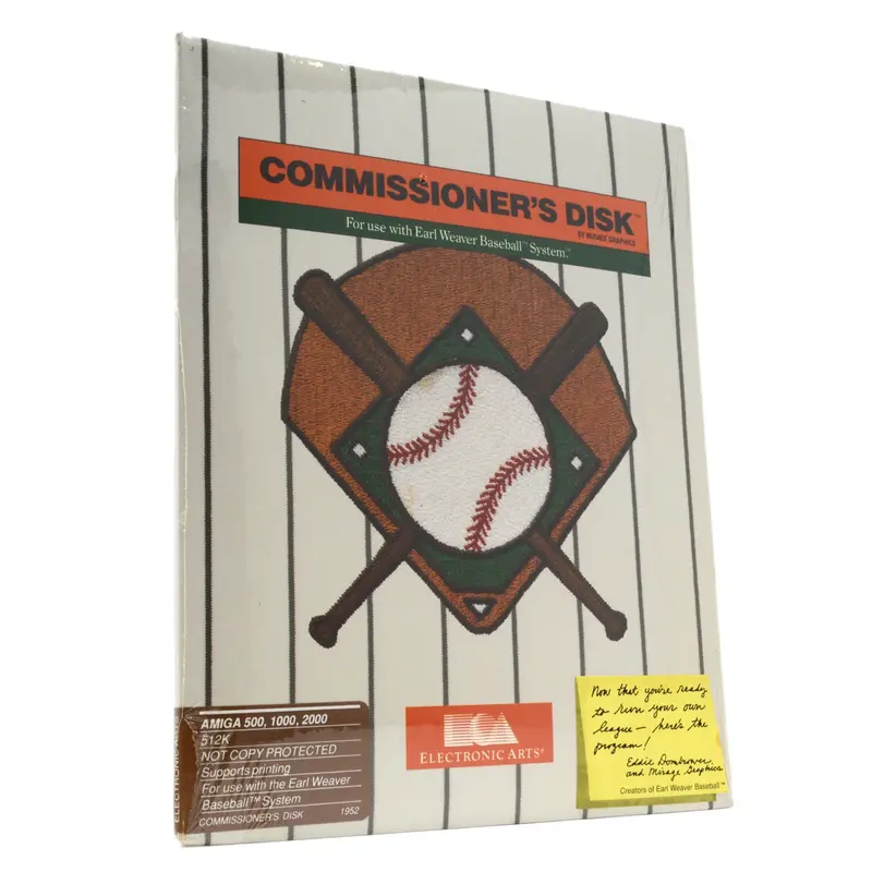 Amiga Commissioner’s Disk – Sealed Expansion for E. Weaver Baseball System