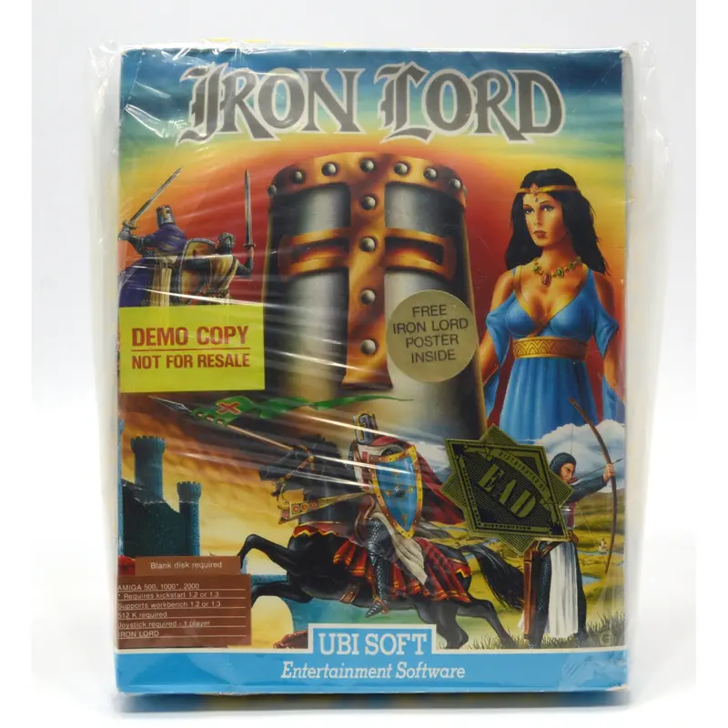 Amiga Iron Lord – New in Open Box with Poster (Demo Copy)