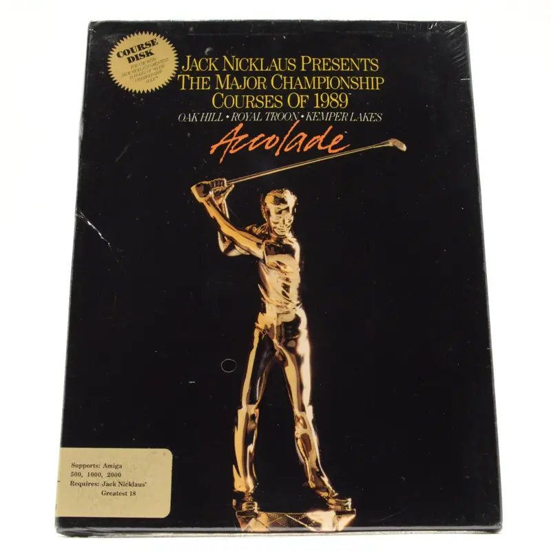 Amiga ‘Jack Nicklaus Major Courses of 1989’ — Sealed Golf Simulation Title
