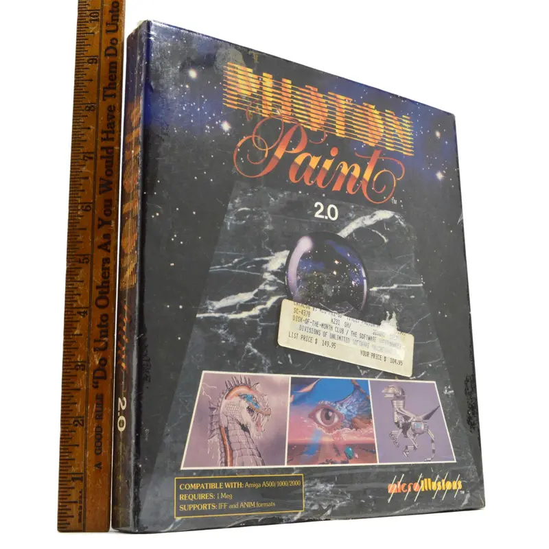 Amiga Photon Paint 2.0 – Factory-Sealed Graphics Software, Disk of the Month Club Release