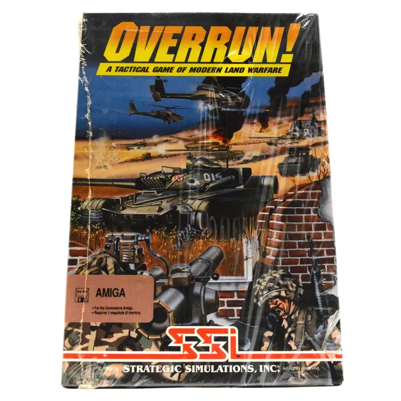 Amiga Tactical Strategy Game ‘Overrun!’ by SSI – Factory-Sealed 1980s Computer War Simulation