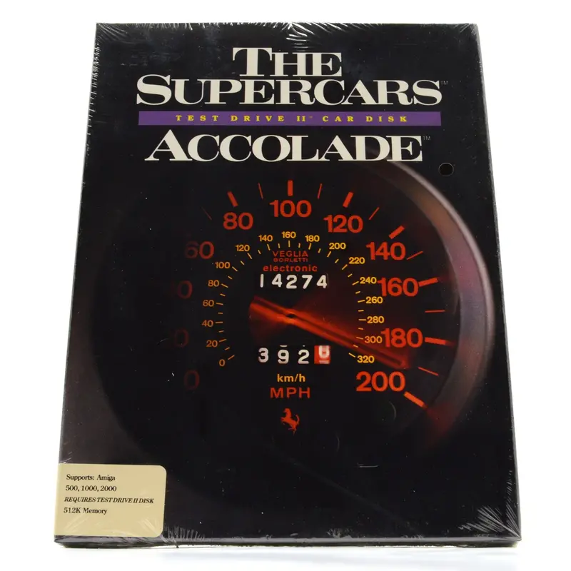 Amiga The Supercars – Accolade’s 1989 Sealed High-Speed Driving Simulation