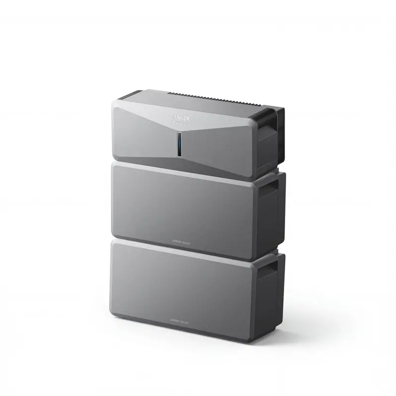 Anker SOLIX B17E1144 Whole-Home E10 Backup System – 12kWh LiFePO4 Battery, 10–30kW Turbo Output, Smart Grid Synchronization & Storm-Guard Protection