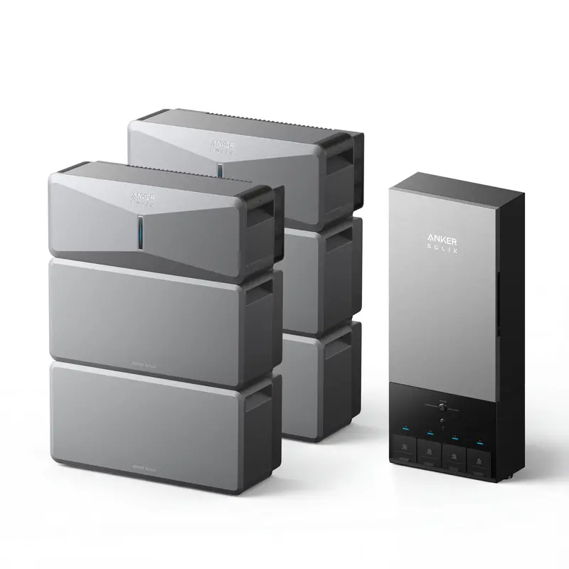 Anker SOLIX B17E114D Dual-Module E10 Automatic Backup System – 24kWh LiFePO4 Storage, 10–30kW Turbo Output, Smart Grid Compatibility & Storm-Guard Safety