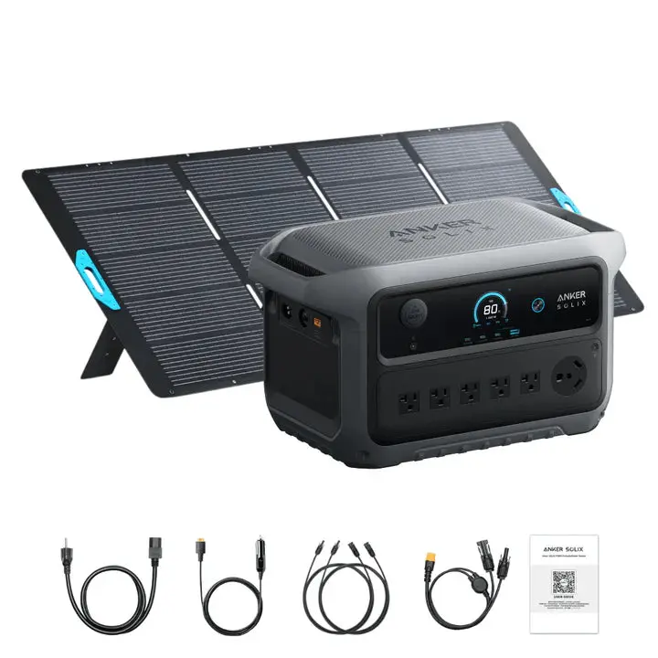 Anker SOLIX C2000 Gen 2 Portable Power Station (2048Wh) with 400W Solar Panel – B17831A2