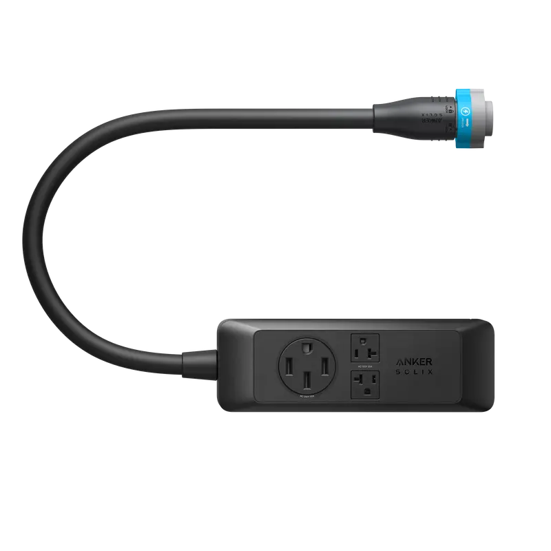 Anker SOLIX E10 120V/240V Power Strip – 9600W + 2×2400W Outlets, No Transfer Switch Required – A17E1141-83